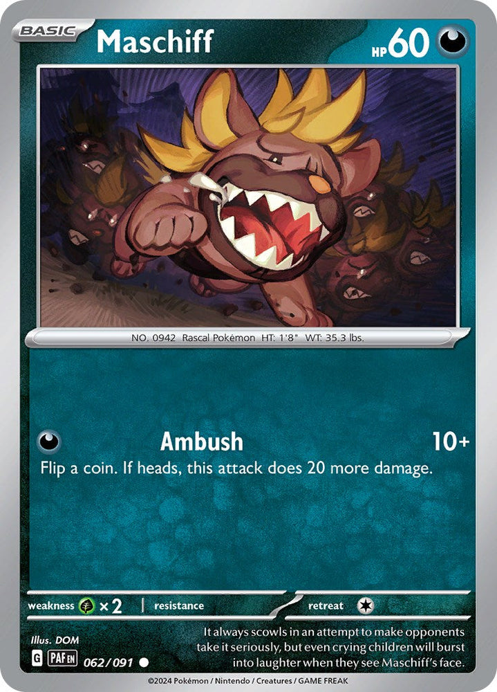 Maschiff (062/091) [Scarlet & Violet: Paldean Fates] Pokémon