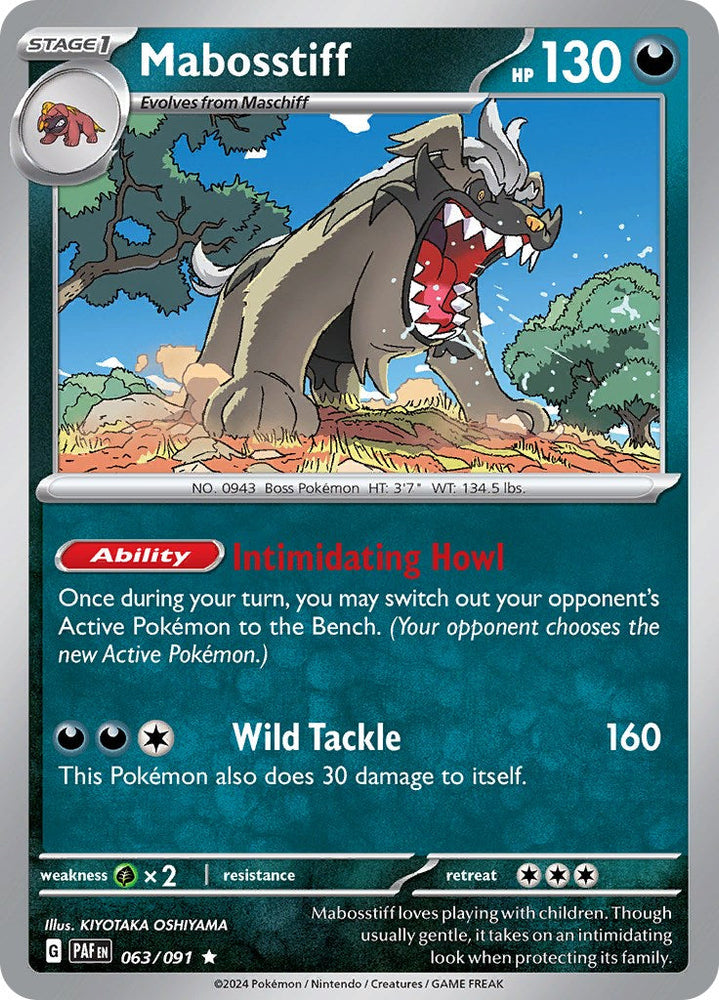 Mabosstiff (063/091) [Scarlet & Violet: Paldean Fates] Pokémon
