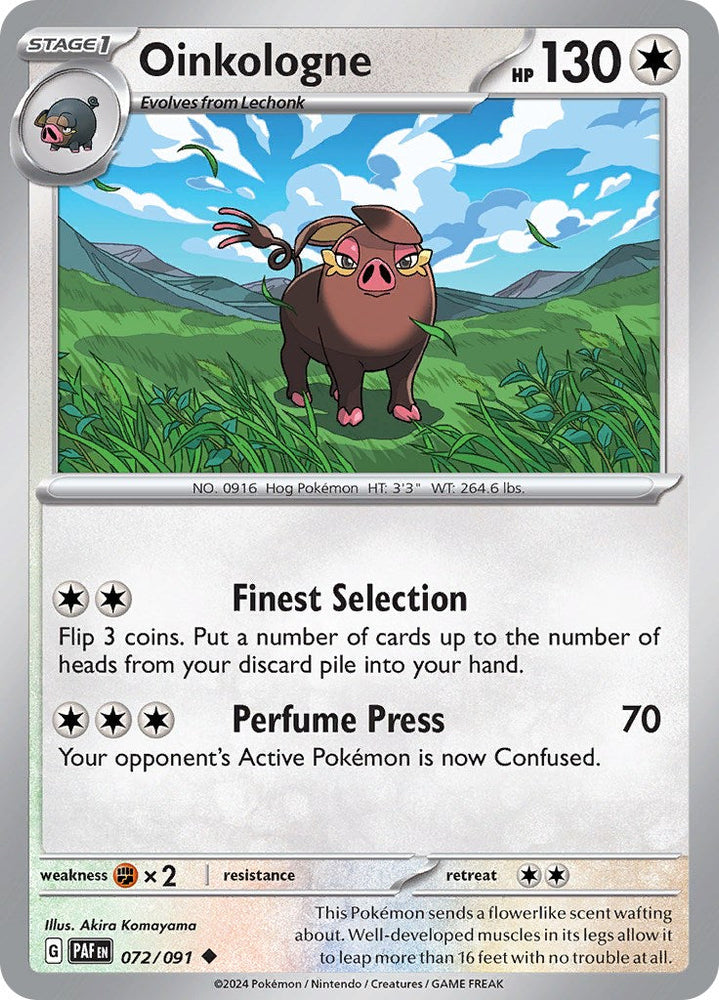Oinkologne (072/091) [Scarlet & Violet: Paldean Fates] Pokémon