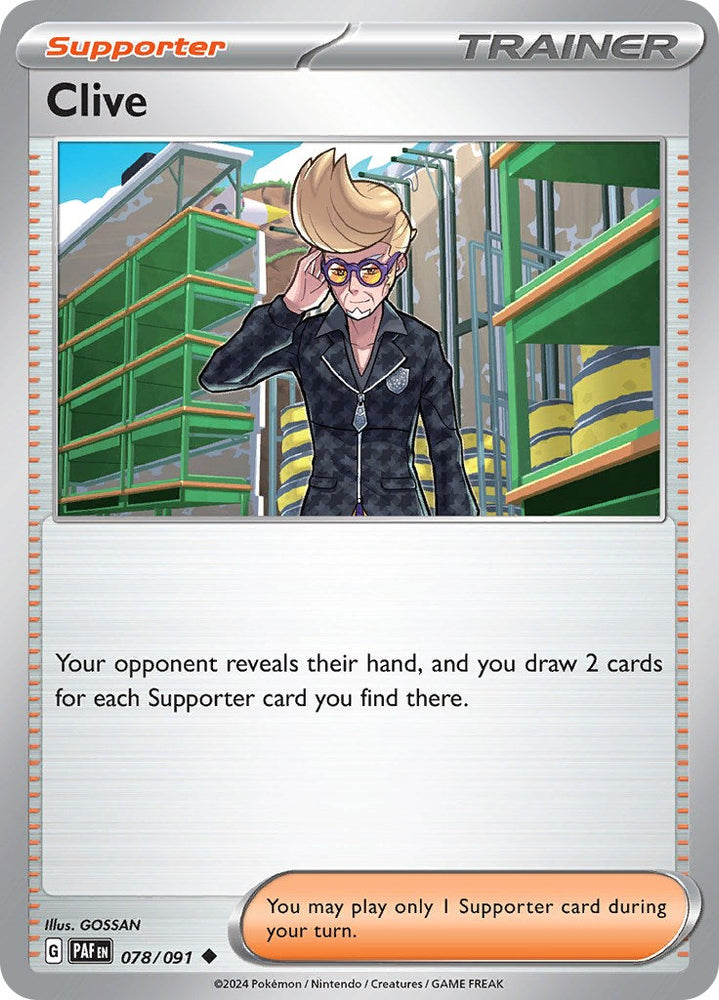 Clive (078/091) [Scarlet & Violet: Paldean Fates] Pokémon