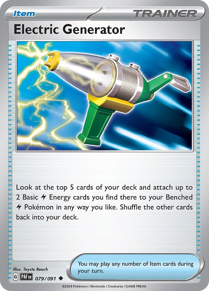 Electric Generator (079/091) [Scarlet & Violet: Paldean Fates] Pokémon