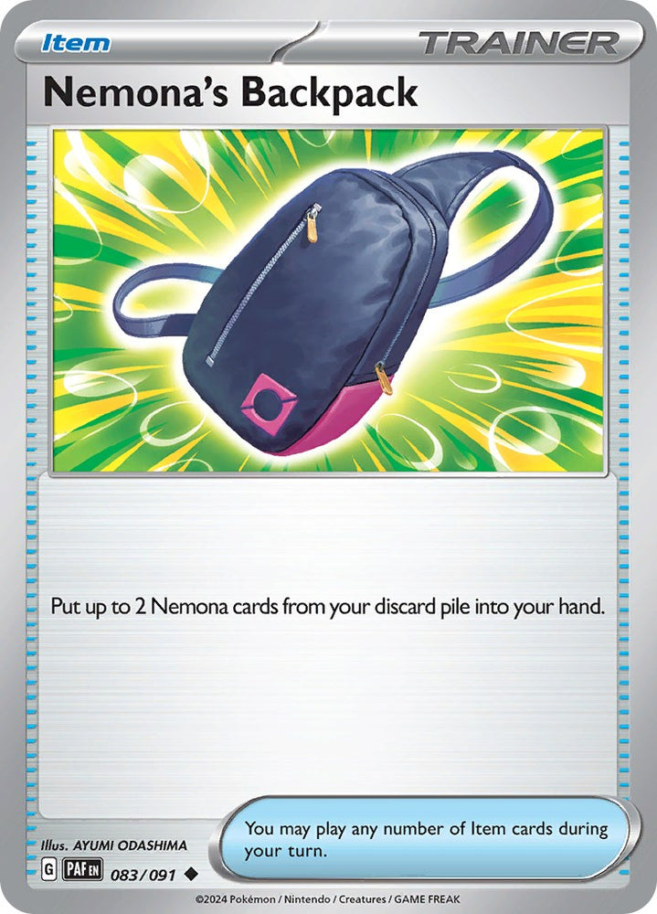 Nemona's Backpack (083/091) [Scarlet & Violet: Paldean Fates] Pokémon