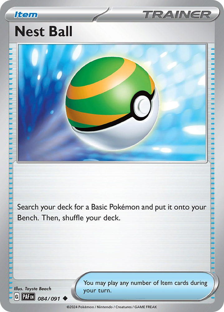 Nest Ball (084/091) [Scarlet & Violet: Paldean Fates] - Pokemon Cards For Your TCG Needs! Pokémon