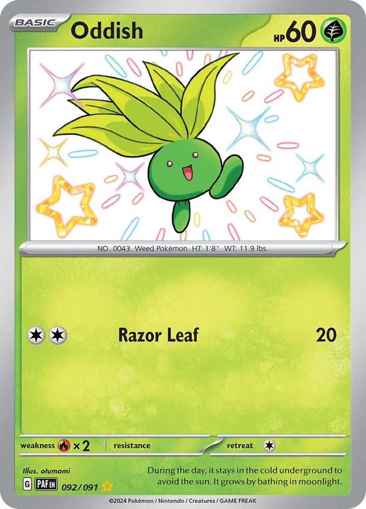 Oddish (092/091) [Scarlet & Violet: Paldean Fates] Pokémon
