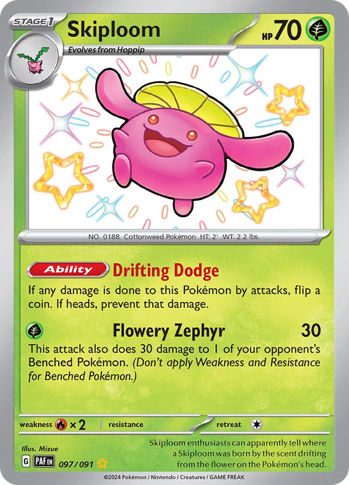 Skiploom (097/091) [Scarlet & Violet: Paldean Fates] Pokémon