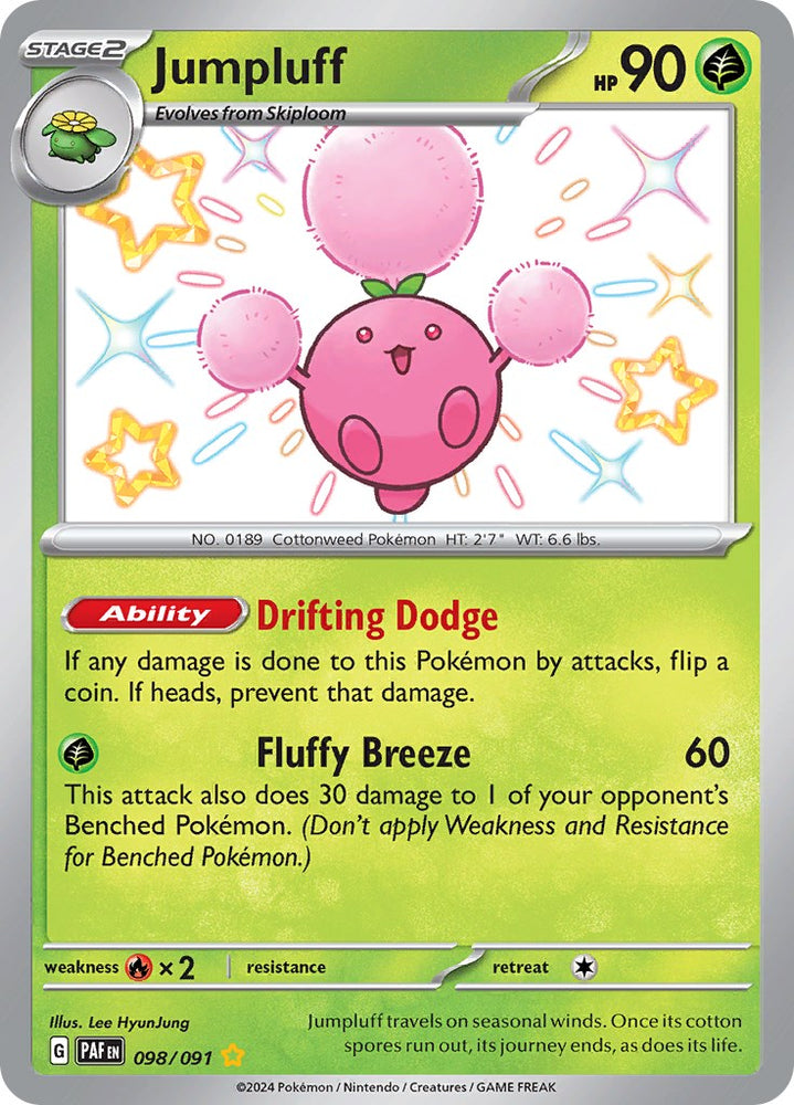 Jumpluff (098/091) [Scarlet & Violet: Paldean Fates] Pokémon