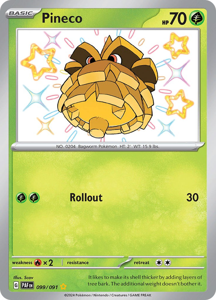 Pineco (099/091) [Scarlet & Violet: Paldean Fates] Pokémon
