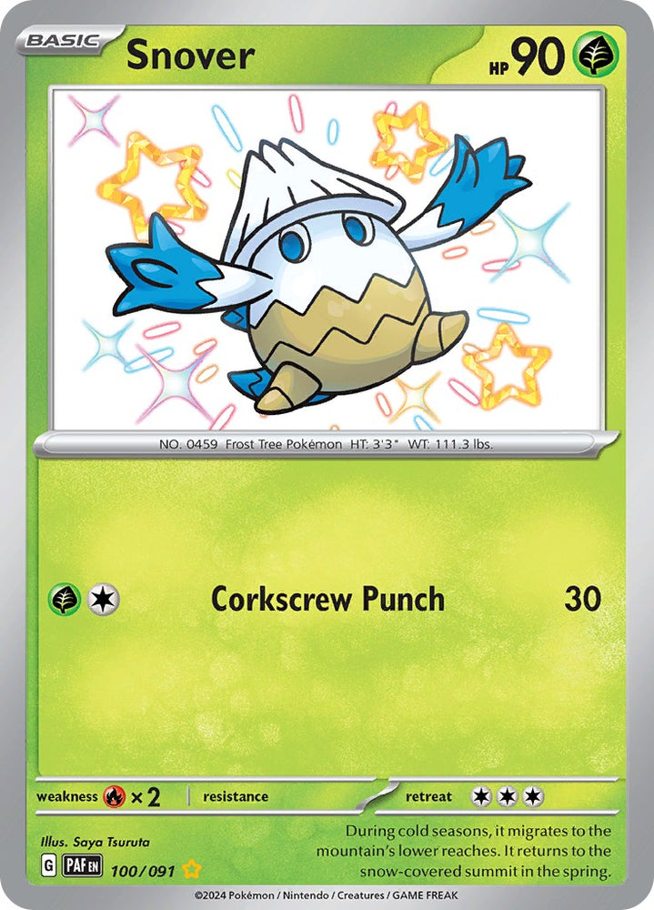 Snover (100/091) [Scarlet & Violet: Paldean Fates] Pokémon