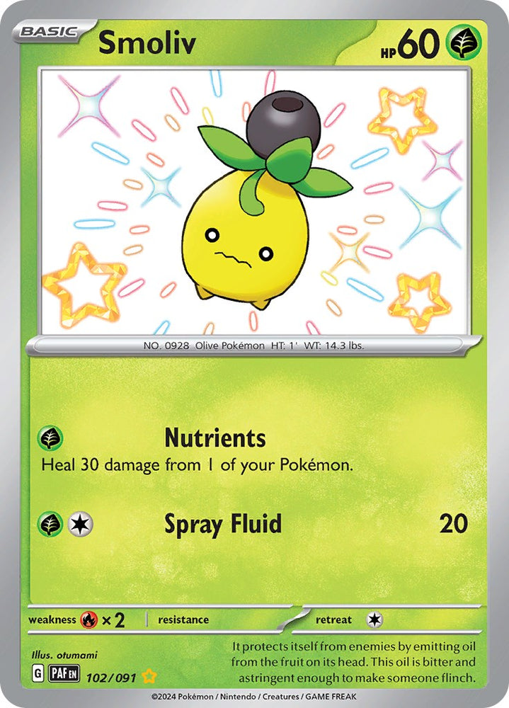Smoliv (102/091) [Scarlet & Violet: Paldean Fates] Pokémon