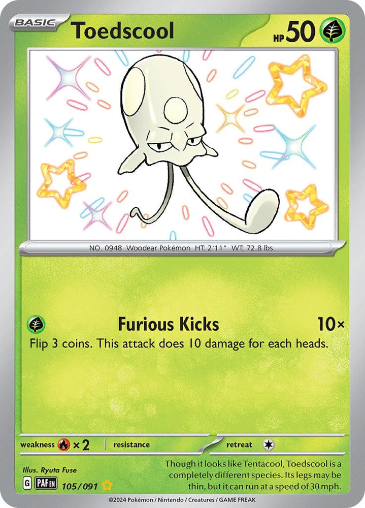 Toedscool (105/091) [Scarlet & Violet: Paldean Fates] Pokémon