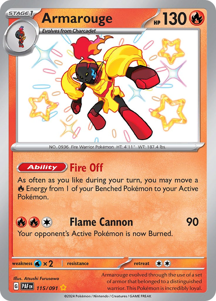 Armarouge (115/091) [Scarlet & Violet: Paldean Fates] Pokémon