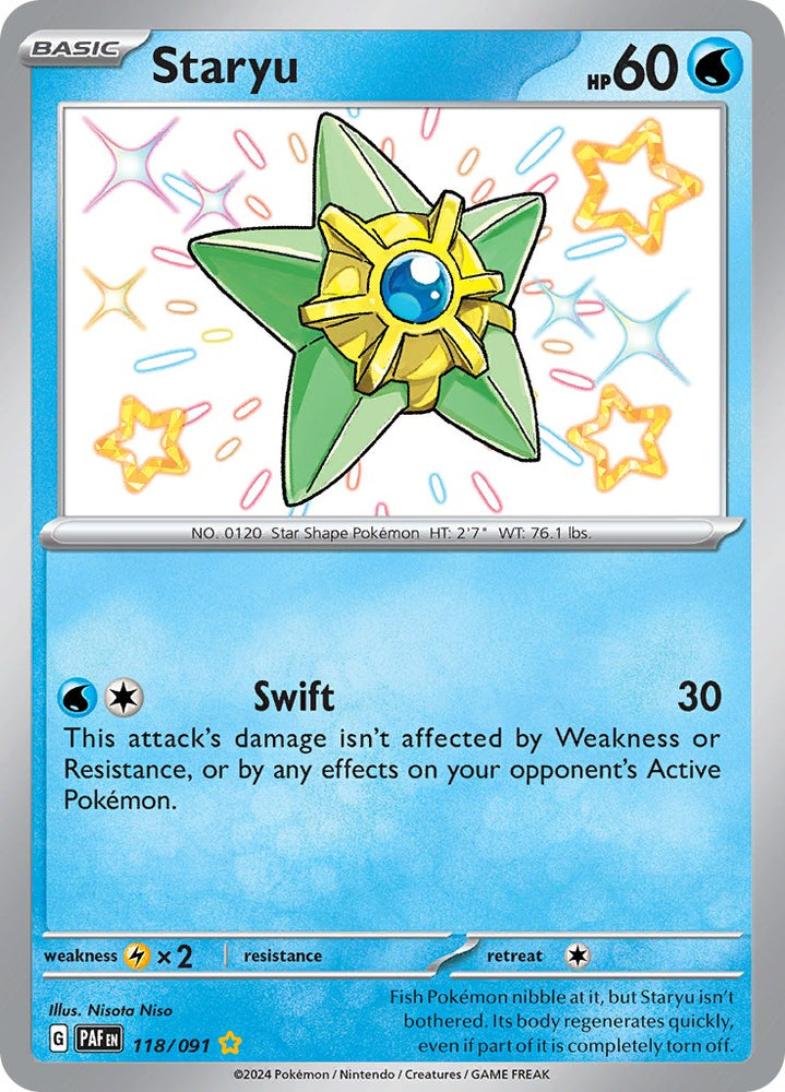 Staryu (118/091) [Scarlet & Violet: Paldean Fates] Pokémon