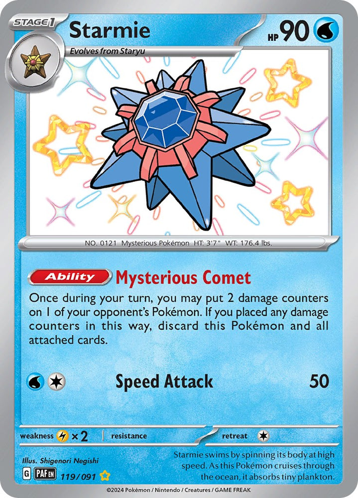 Starmie (119/091) [Scarlet & Violet: Paldean Fates] Pokémon