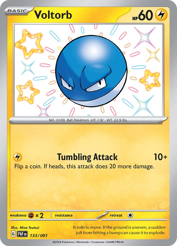 Voltorb (133/091) [Scarlet & Violet: Paldean Fates] Pokémon