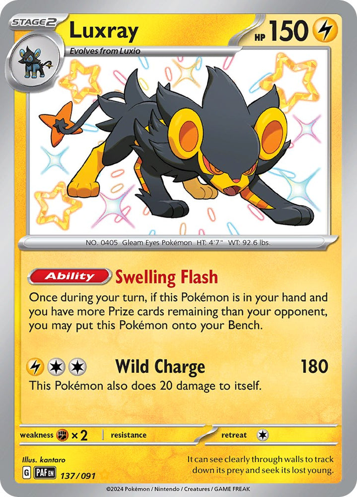 Luxray (137/091) [Scarlet & Violet: Paldean Fates] Pokémon