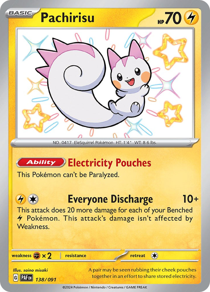 Pachirisu (138/091) [Scarlet & Violet: Paldean Fates] Pokémon