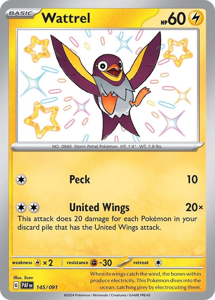 Wattrel (145/091) [Scarlet & Violet: Paldean Fates] Pokémon