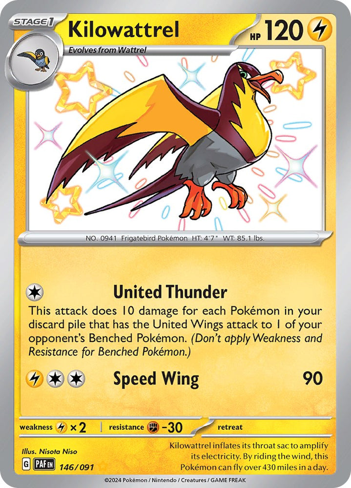 Kilowattrel (146/091) [Scarlet & Violet: Paldean Fates] Pokémon