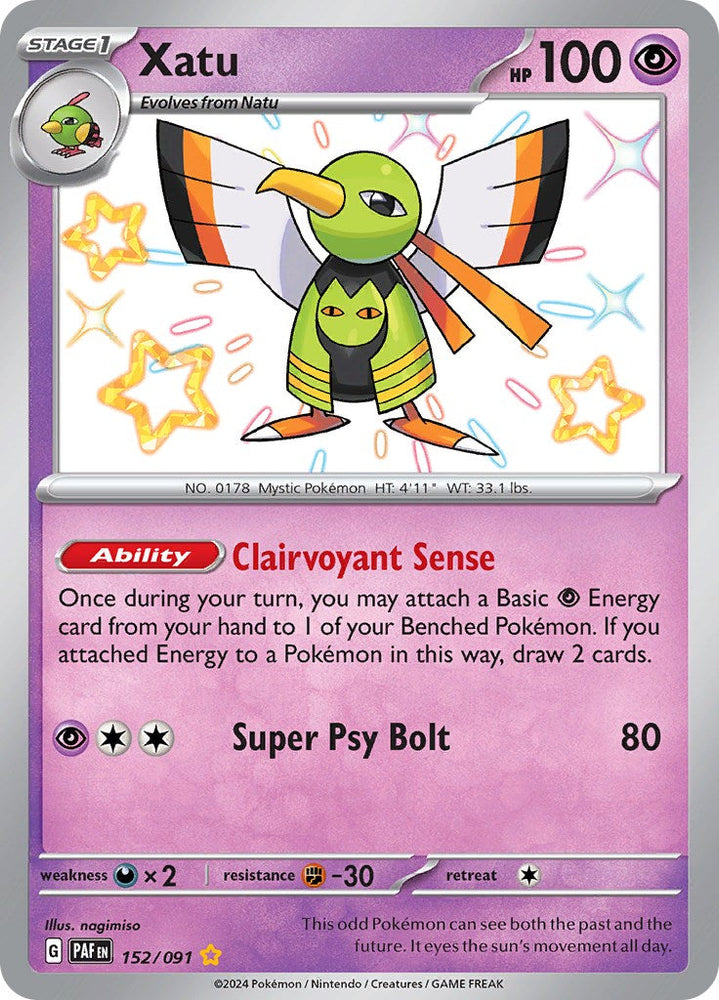Xatu (152/091) [Scarlet & Violet: Paldean Fates] Pokémon
