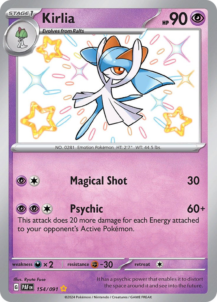 Kirlia (154/091) [Scarlet & Violet: Paldean Fates] Pokémon