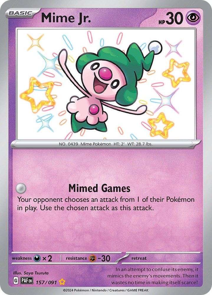 Mime Jr. (157/091) [Scarlet & Violet: Paldean Fates] Pokémon