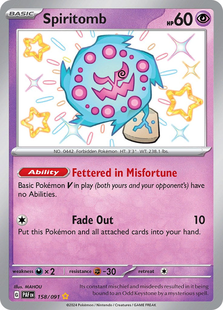 Spiritomb (158/091) [Scarlet & Violet: Paldean Fates] Pokémon