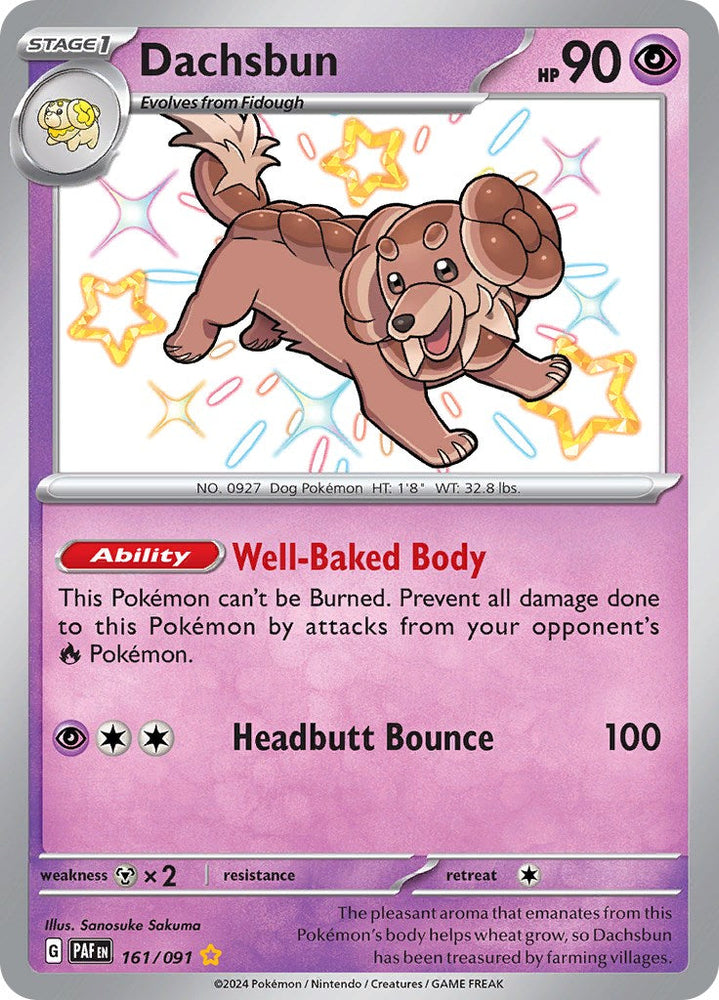 Dachsbun (161/091) [Scarlet & Violet: Paldean Fates] Pokémon