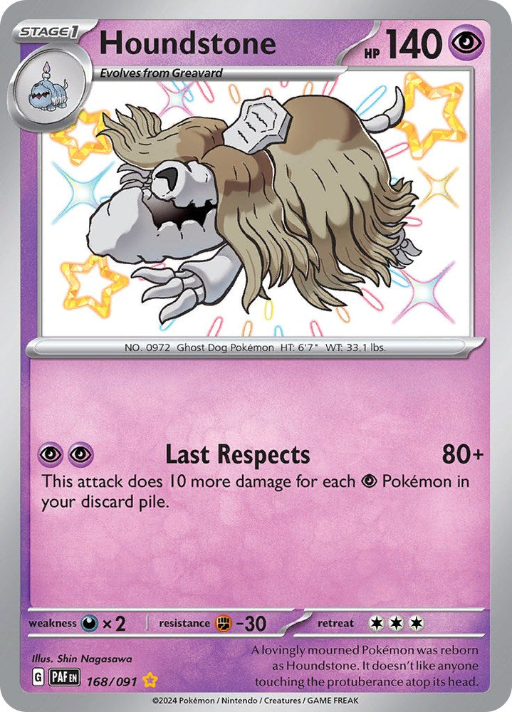 Houndstone (168/091) [Scarlet & Violet: Paldean Fates] Pokémon
