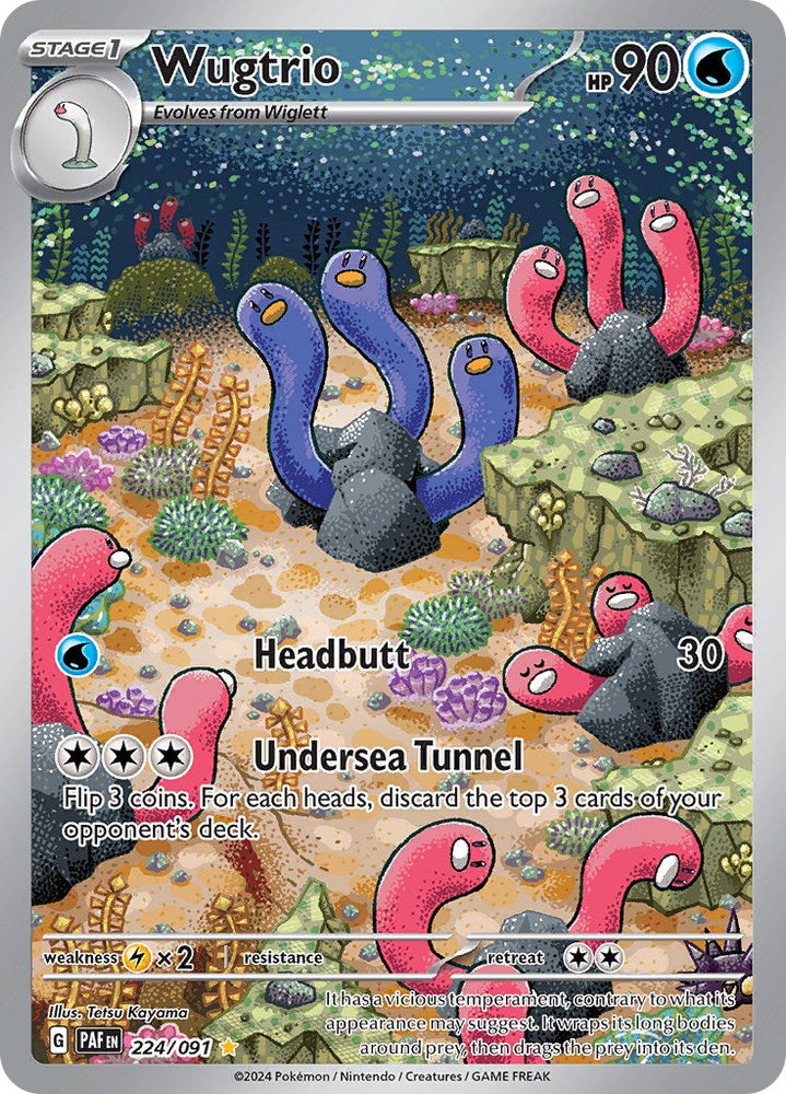 Wugtrio (224/091) [Scarlet & Violet: Paldean Fates] Pokémon