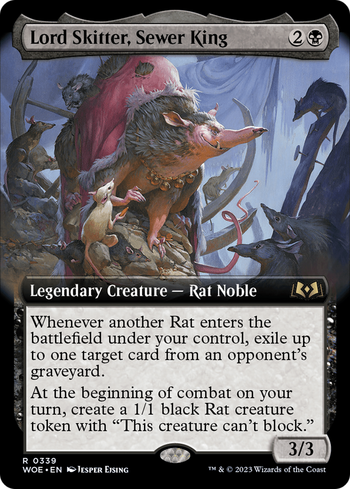 Lord Skitter, Sewer King (Extended Art) [Wilds of Eldraine] Magic: The Gathering