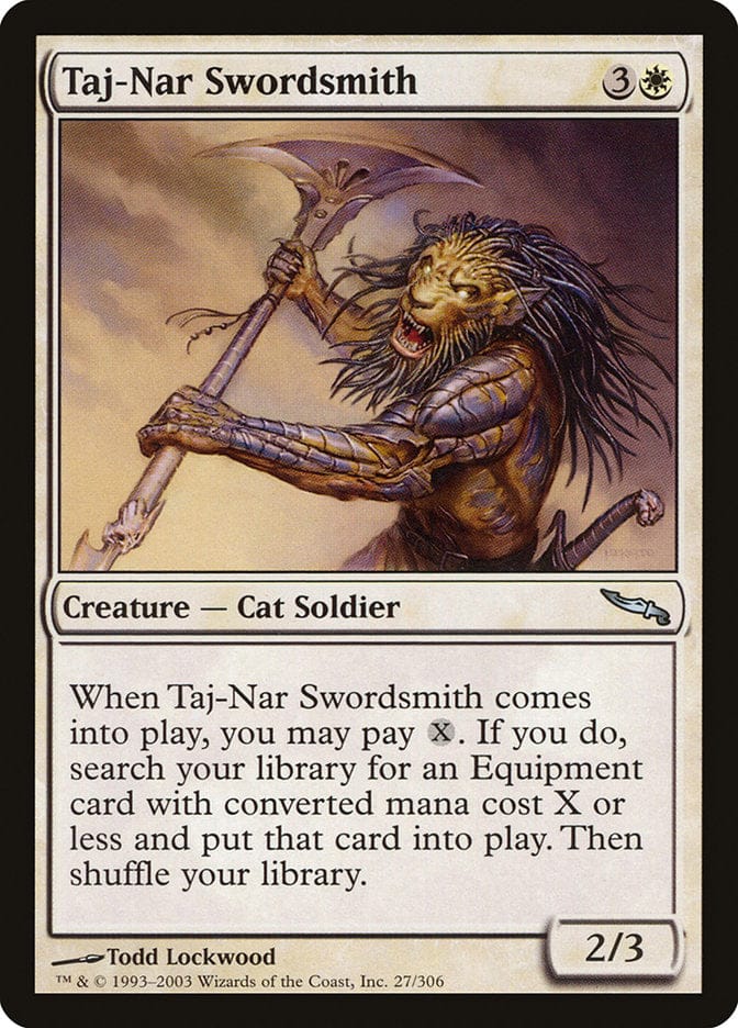 Taj-Nar Swordsmith [Mirrodin] Magic: The Gathering