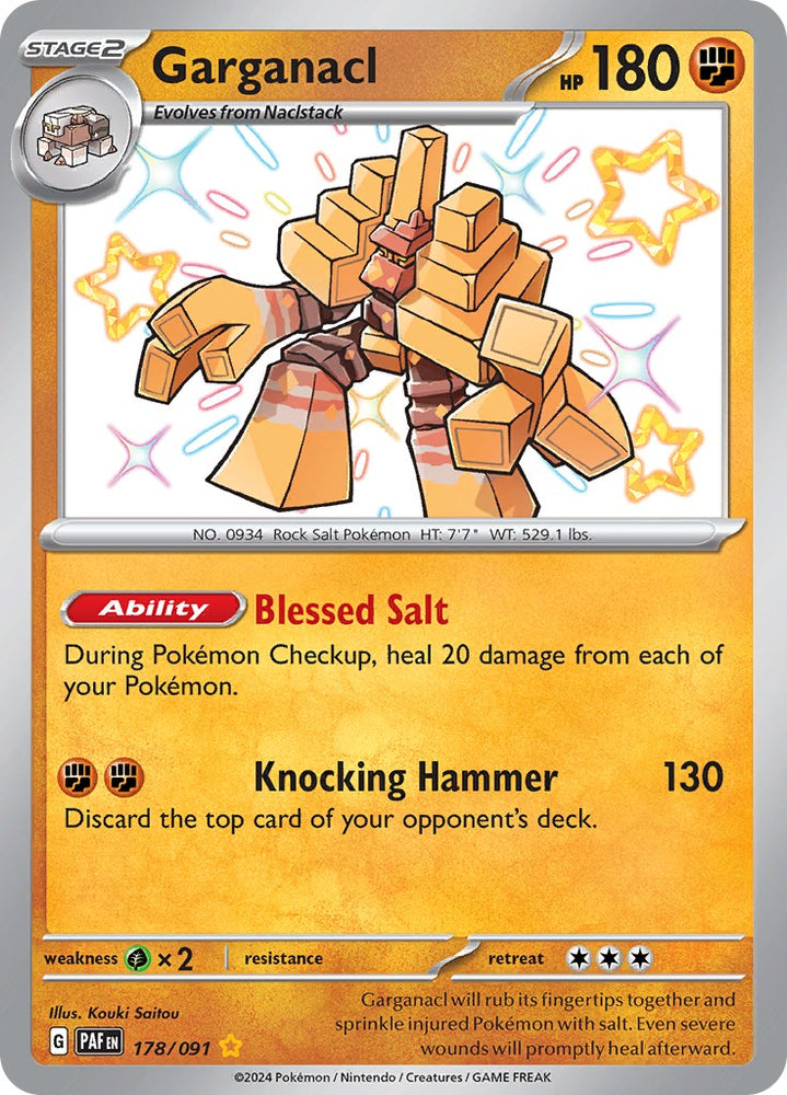 Garganacl (178/091) [Scarlet & Violet: Paldean Fates] Pokémon
