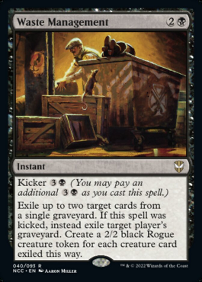 Waste Management [Streets of New Capenna Commander] Magic: The Gathering