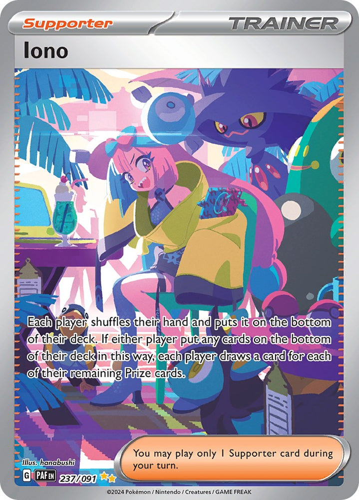 Iono (237/091) [Scarlet & Violet: Paldean Fates] Pokémon