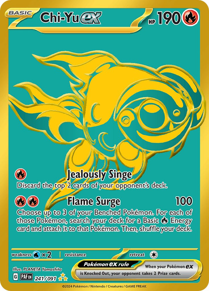 Chi-Yu ex (241/091) [Scarlet & Violet: Paldean Fates] Pokémon