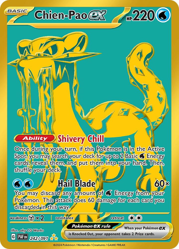 Chien-Pao ex (242/091) [Scarlet & Violet: Paldean Fates] Pokémon