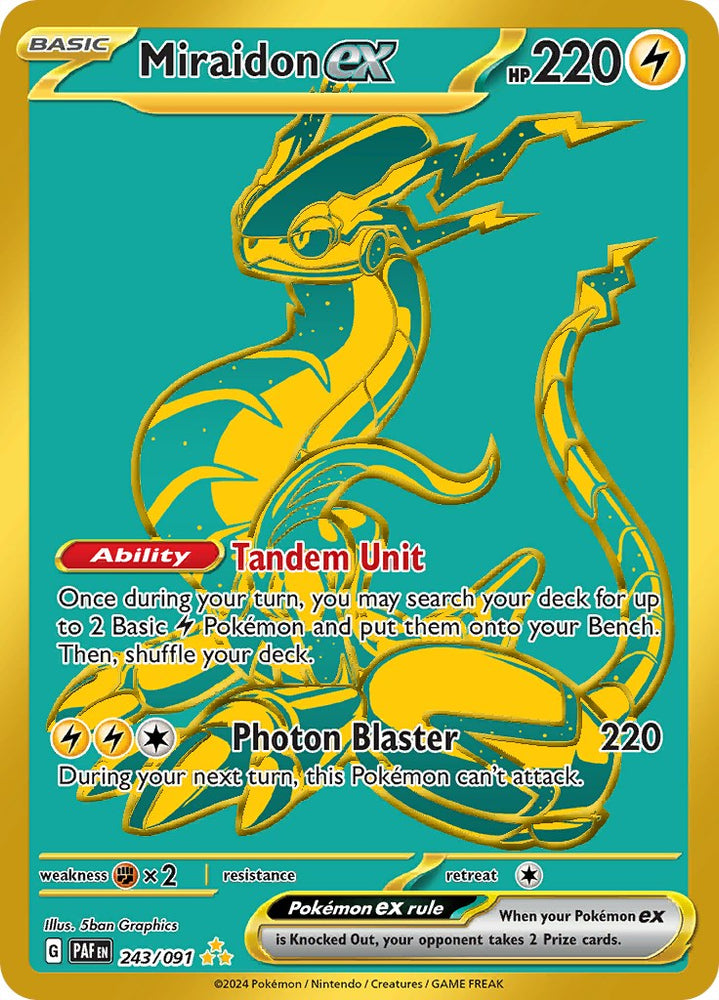 Miraidon ex (243/091) [Scarlet & Violet: Paldean Fates] Pokémon