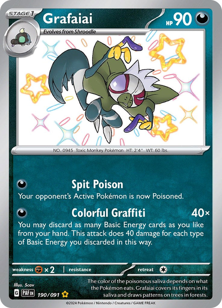Grafaiai (190/091) [Scarlet & Violet: Paldean Fates] Pokémon