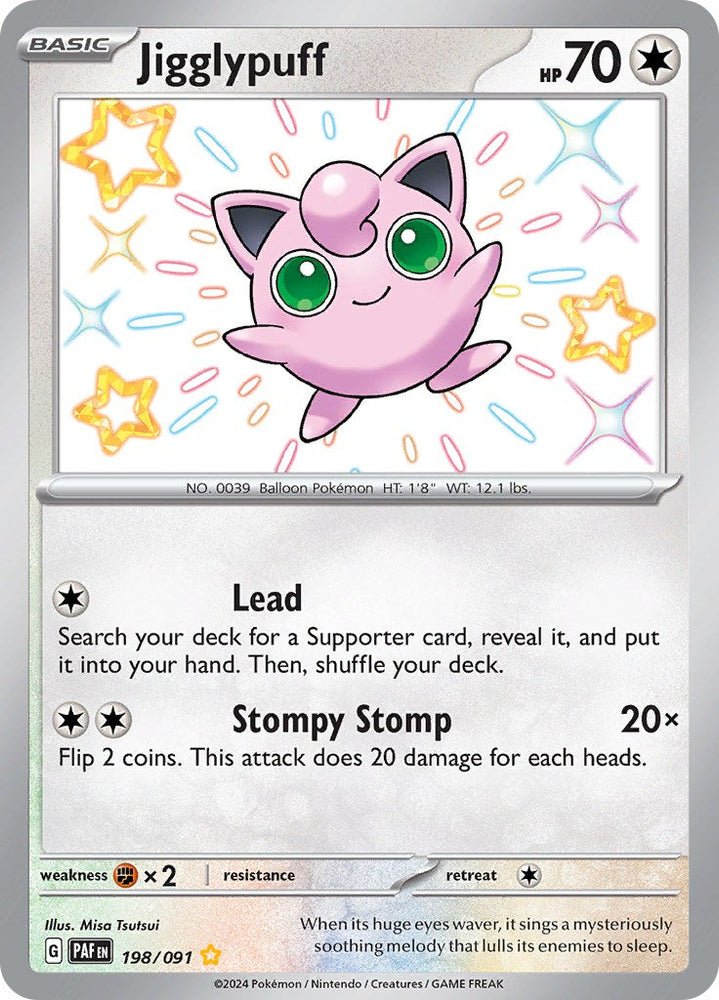 Jigglypuff (198/091) [Scarlet & Violet: Paldean Fates] Pokémon