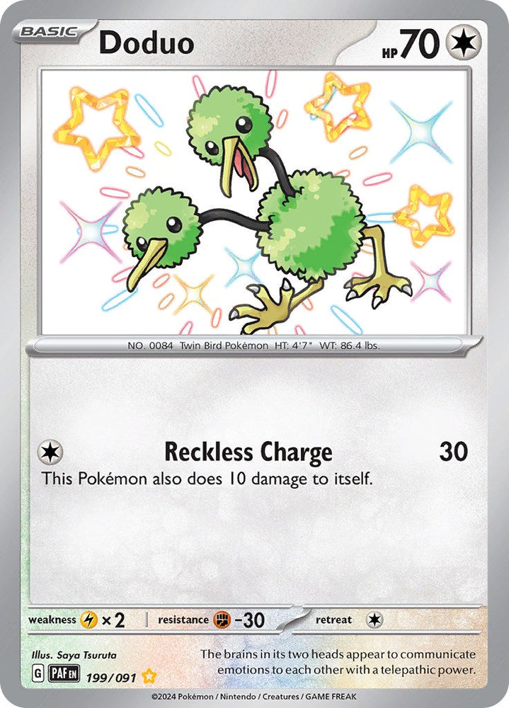 Doduo (199/091) [Scarlet & Violet: Paldean Fates] Pokémon