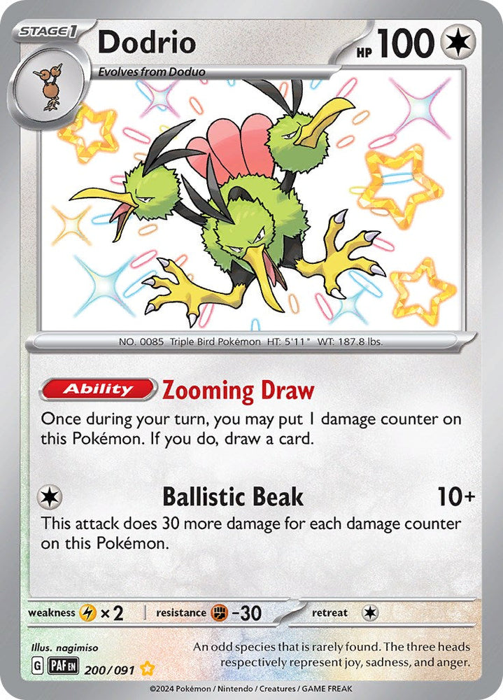 Dodrio (200/091) [Scarlet & Violet: Paldean Fates] Pokémon