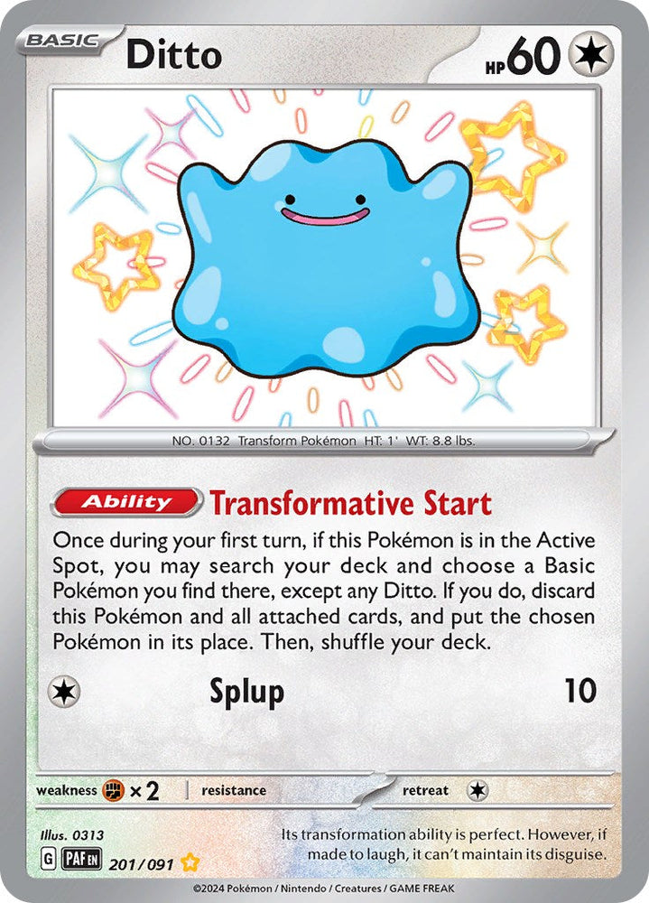 Ditto (201/091) [Scarlet & Violet: Paldean Fates] Pokémon