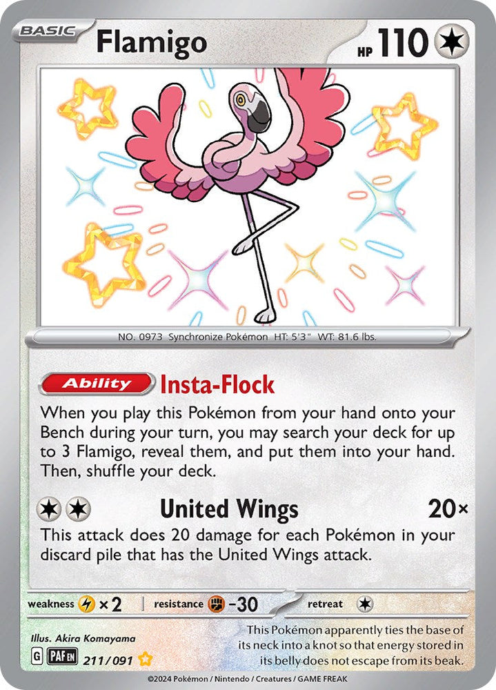 Flamigo (211/091) [Scarlet & Violet: Paldean Fates] Pokémon