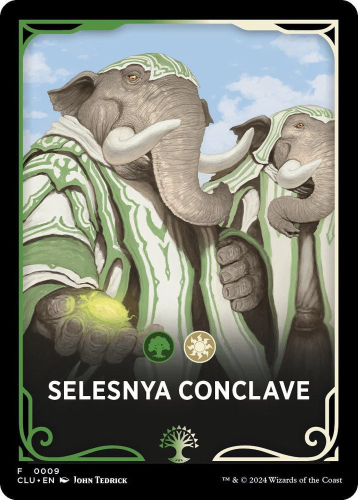 Selesnya Conclave Theme Card [Ravnica: Clue Edition Tokens] Magic: The Gathering
