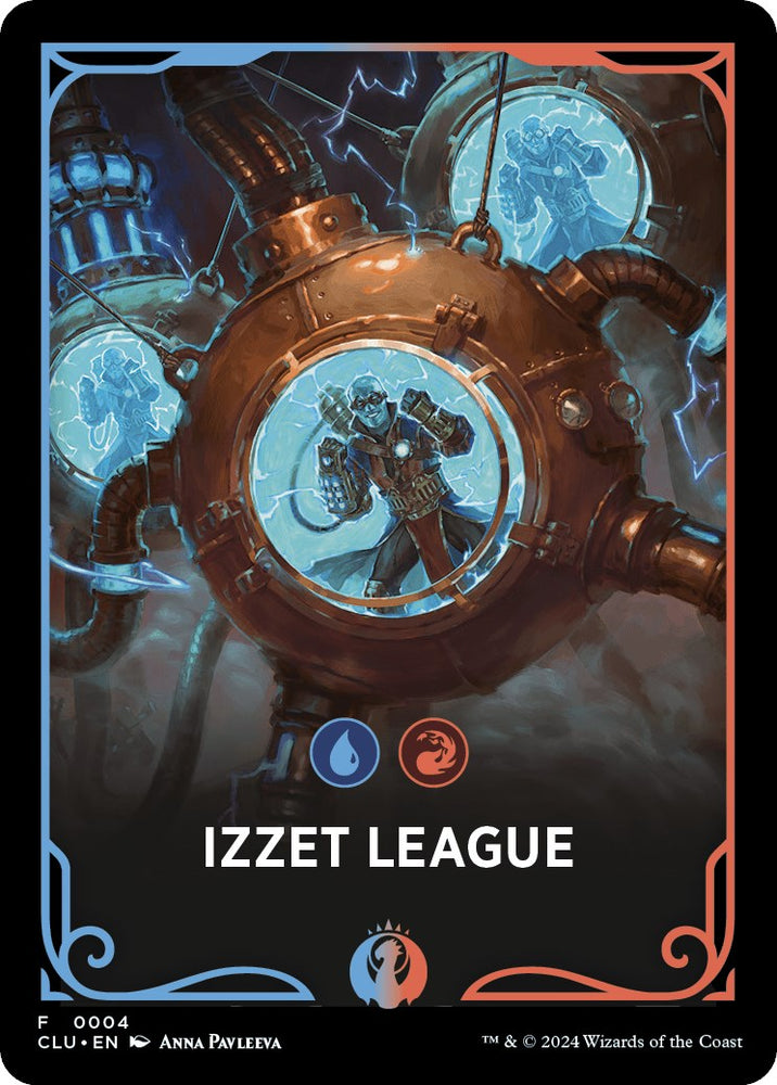 Izzet League Theme Card [Ravnica: Clue Edition Tokens] Magic: The Gathering