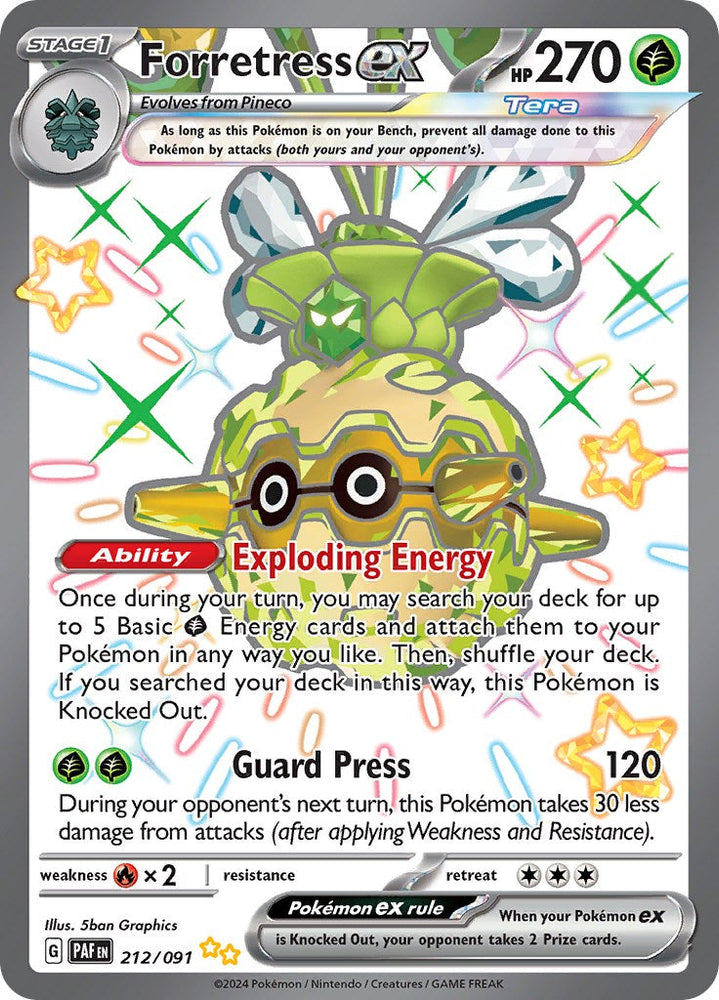 Forretress ex (212/091) [Scarlet & Violet: Paldean Fates] Pokémon