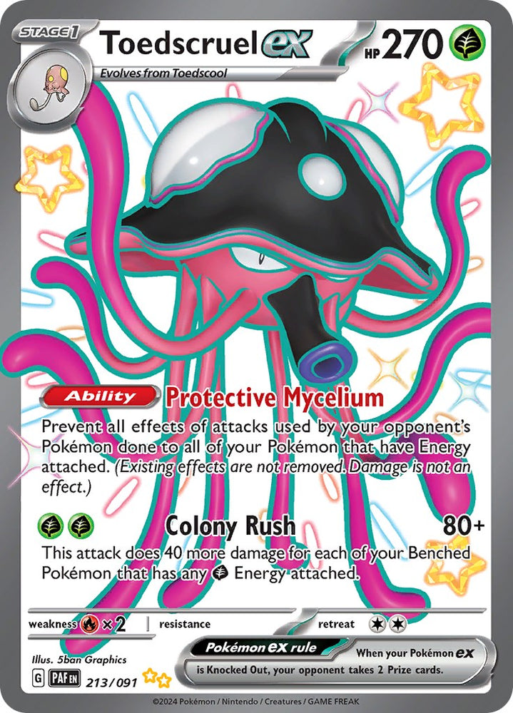 Toedscruel ex (213/091) [Scarlet & Violet: Paldean Fates] Pokémon