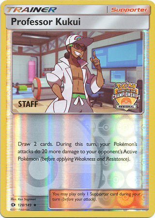 Professor Kukui (128/149) (Regional Championship Promo Staff) [Sun & Moon: Base Set] Pokémon