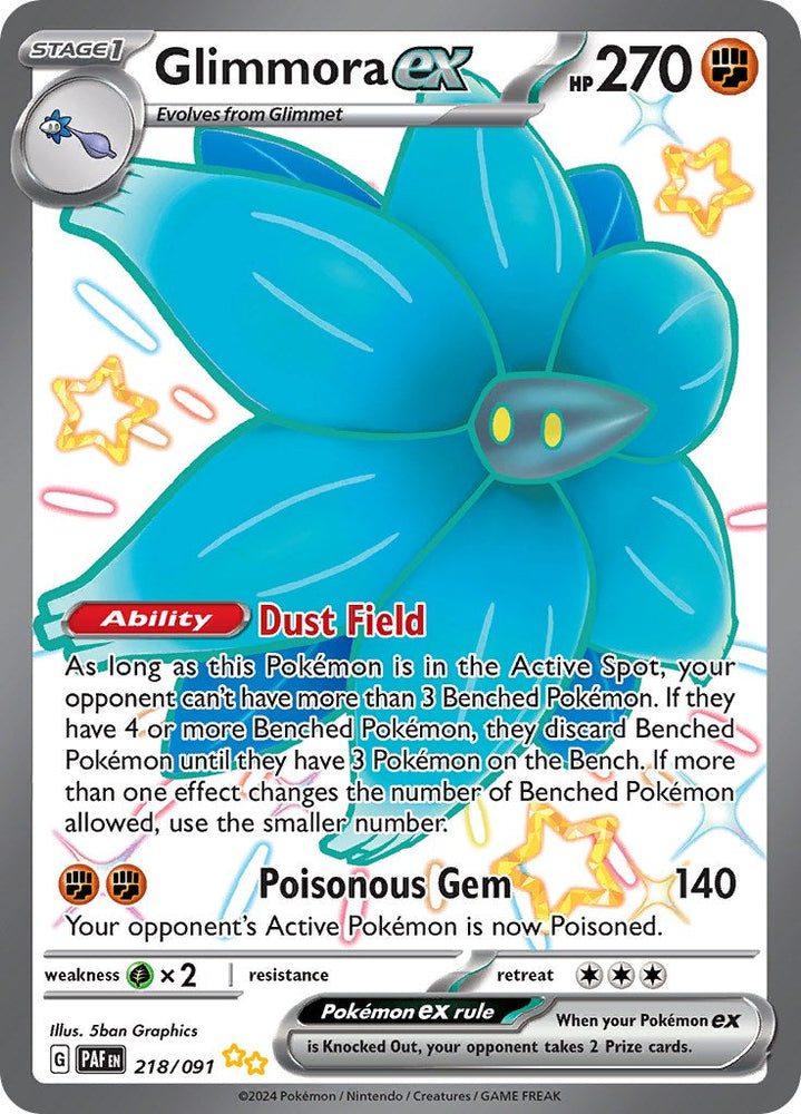 Glimmora ex (218/091) [Scarlet & Violet: Paldean Fates] Pokémon