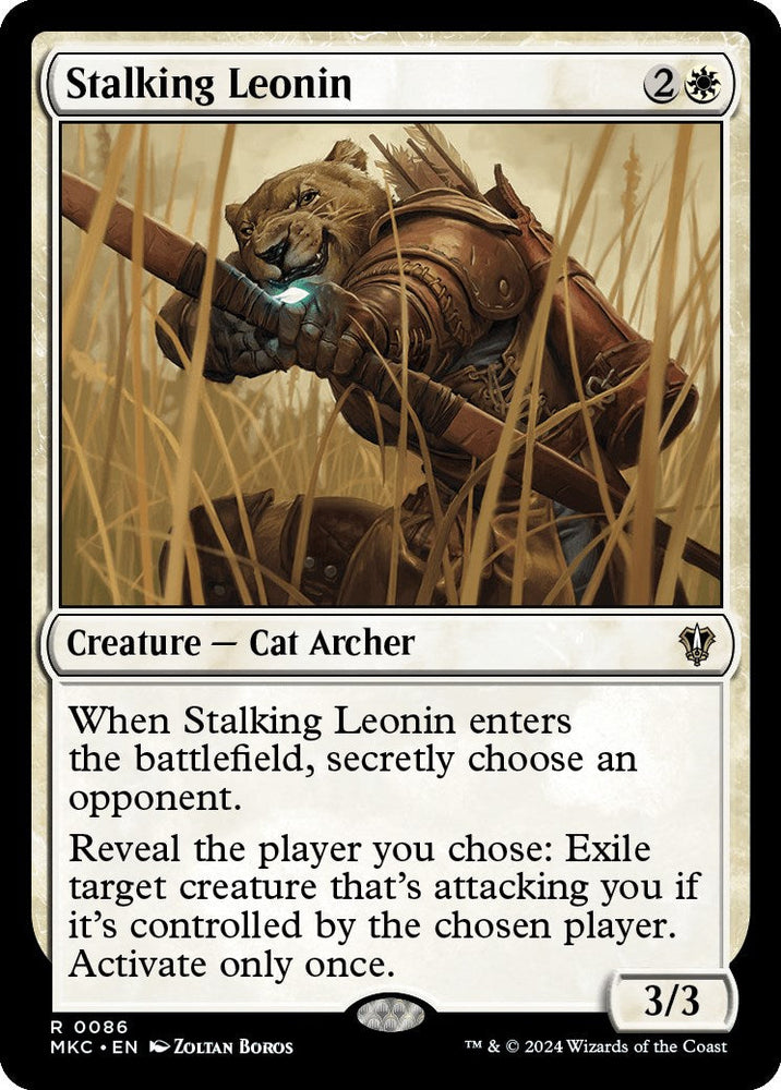 Stalking Leonin [Murders at Karlov Manor Commander] Magic: The Gathering